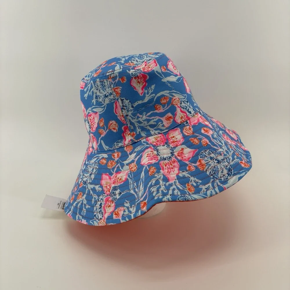 Lilly Pulitzer Reversible Canvas UPF 50 Bahamian Rhapsody's Sun Hat One Size